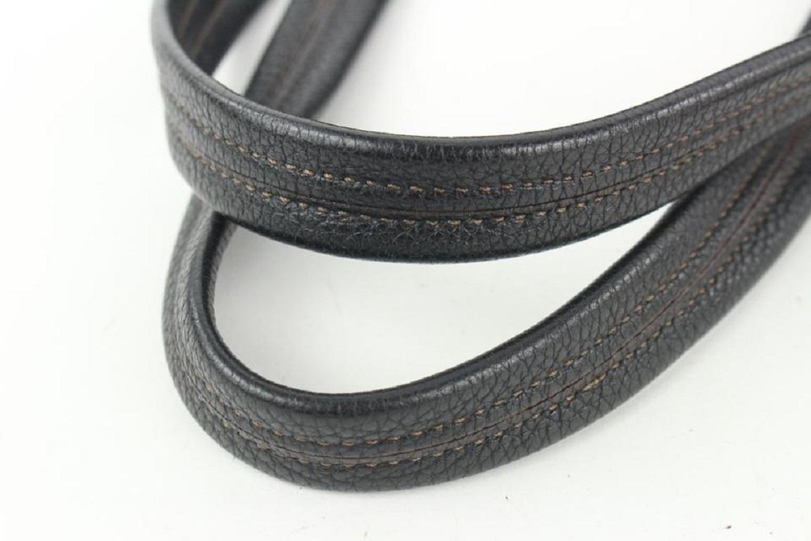 Prada Dark Brown Leather Belt Buckle Tote Bag 455pr62 4