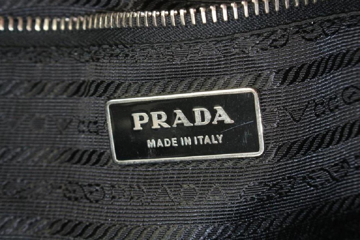 Black Prada Dark Brown Leather Belt Buckle Tote Bag 455pr62