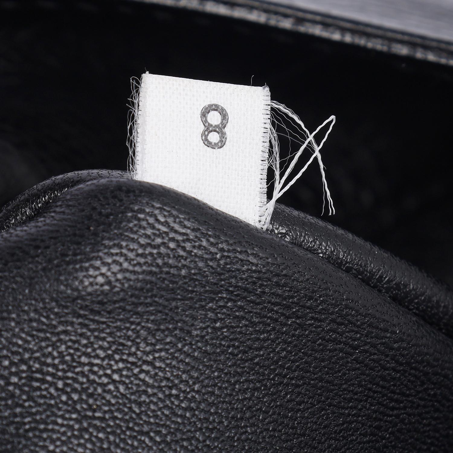 Prada Black Leather Flat Buckle Crossbody Bag For Sale 9