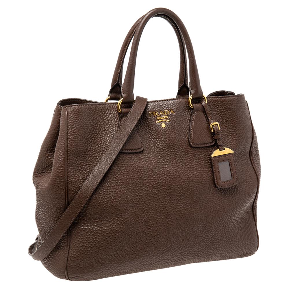 dark brown prada bag