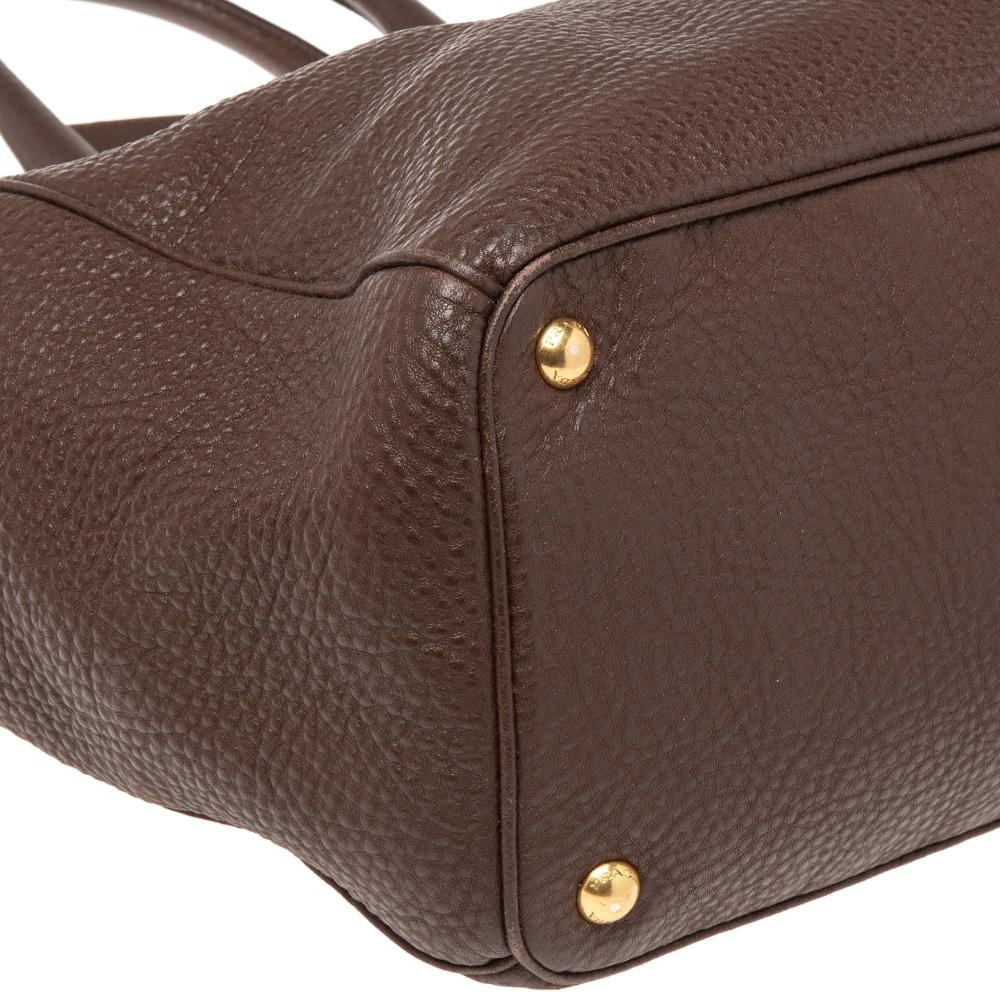 Women's Prada Dark Brown Leather Tote