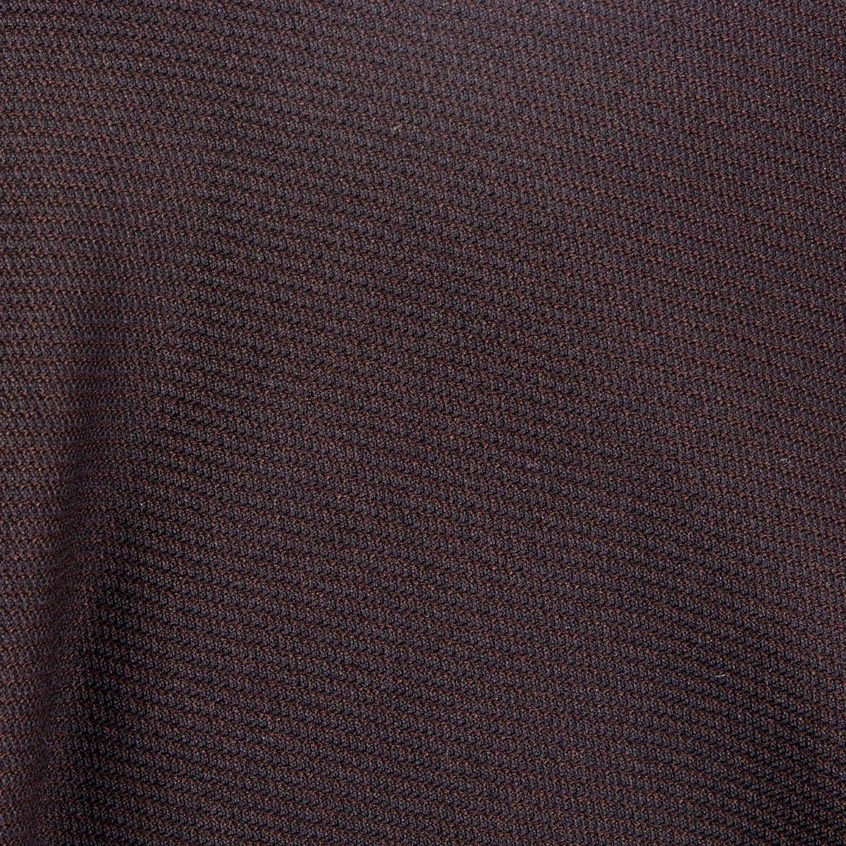 PRADA dark brown nylon FLARED SHORT Skirt 36 XXS For Sale 1