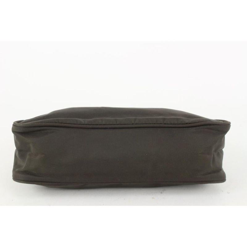 Women's Prada Dark Brown Nylon Tessuto Mini Hobo Bag 914pr55
