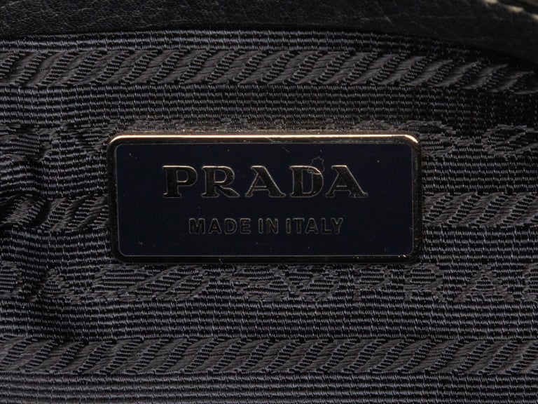 Prada Dark Green Vitello Leather Shoulder Bag For Sale at 1stDibs