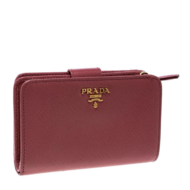 prada wallet red