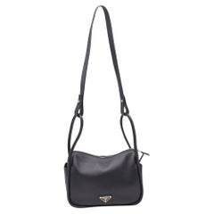 Prada Darling Tote Bag in Black Calf Leather