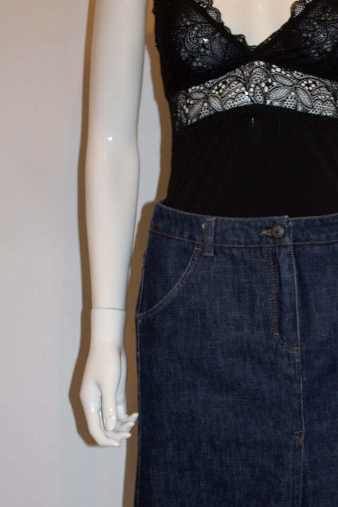 Prada , Denim Skirt For Sale 1