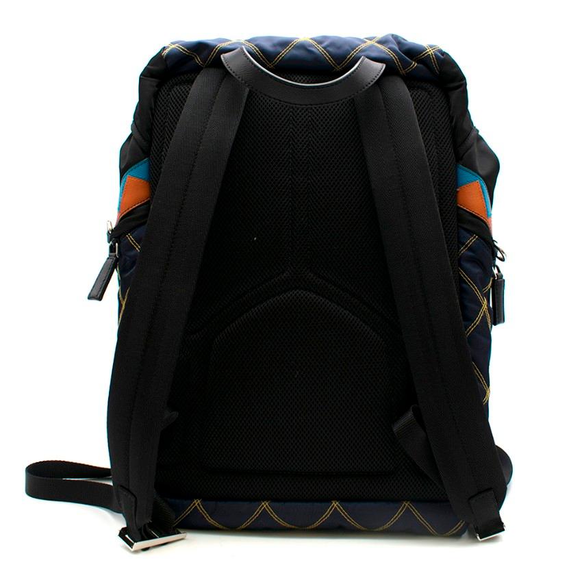 what is the leather diamond on backpack for