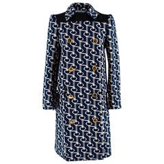 Cappotto doppiopetto in jacquard di Prada - Taglia US 4