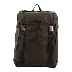 Prada Double Buckle Backpack Tessuto