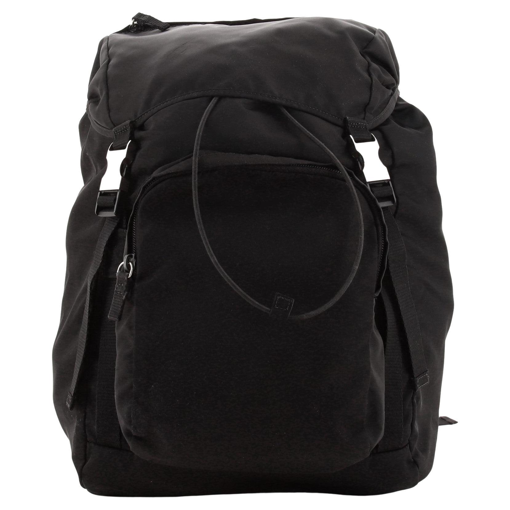 Prada Medium Nylon Backpack in Black For Sale at 1stDibs prada nylon