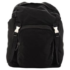 Prada Double Buckle Backpack Tessuto Small