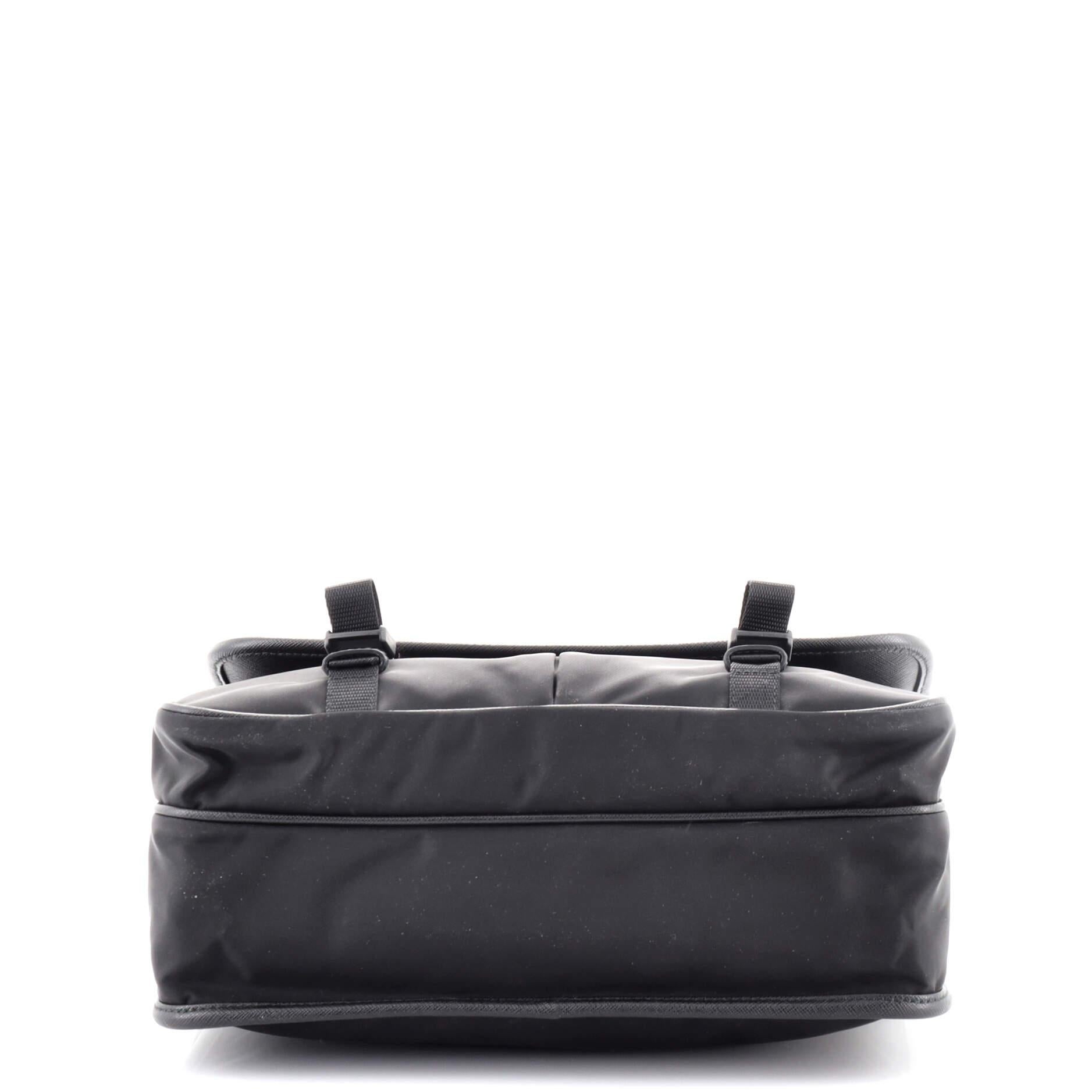 Prada Double Buckle Flap Camera Bag Tessuto Medium In Good Condition In NY, NY