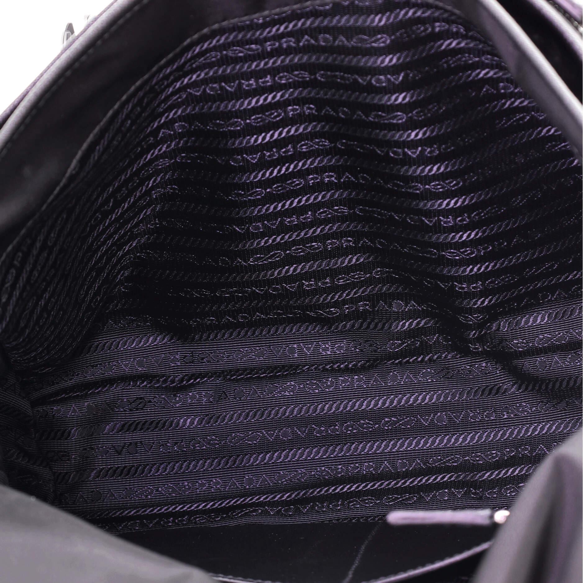 Women's or Men's Prada Double Buckle Flap Camera Bag Tessuto Medium