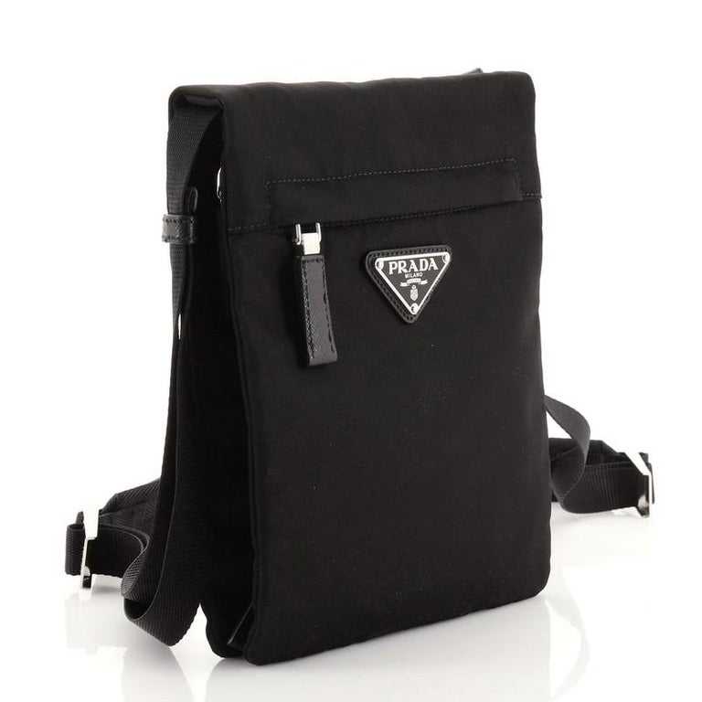 Prada Black Tessuto Nylon Flat Mini Crossbody Bag For Sale at 1stDibs  prada  nylon crossbody bag, prada crossbody bag, prada nylon cross bag