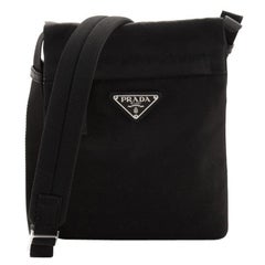 Prada Double Flat Crossbody Bag Tessuto Small
