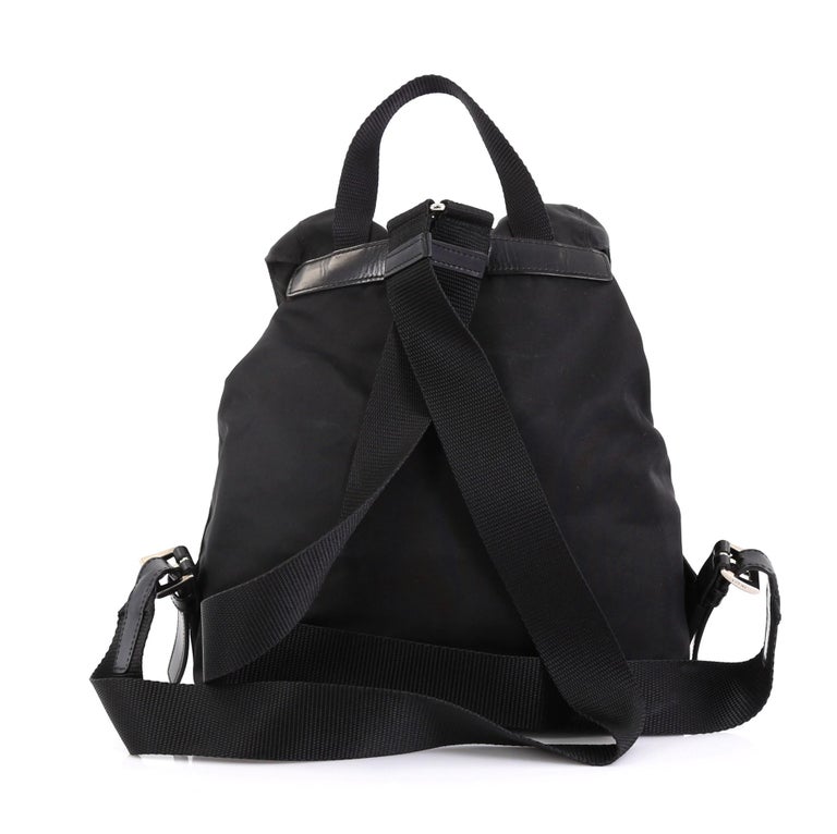 Prada Double Front Pocket Backpack Tessuto Medium at 1stDibs