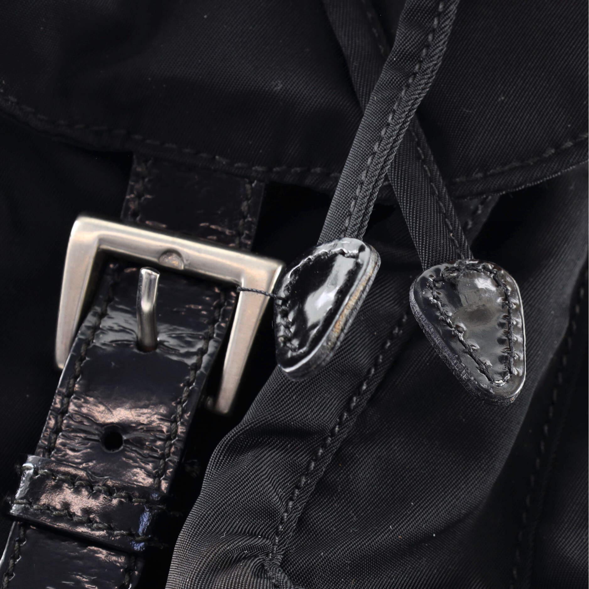 Prada Double Front Pocket Backpack Tessuto Medium 1