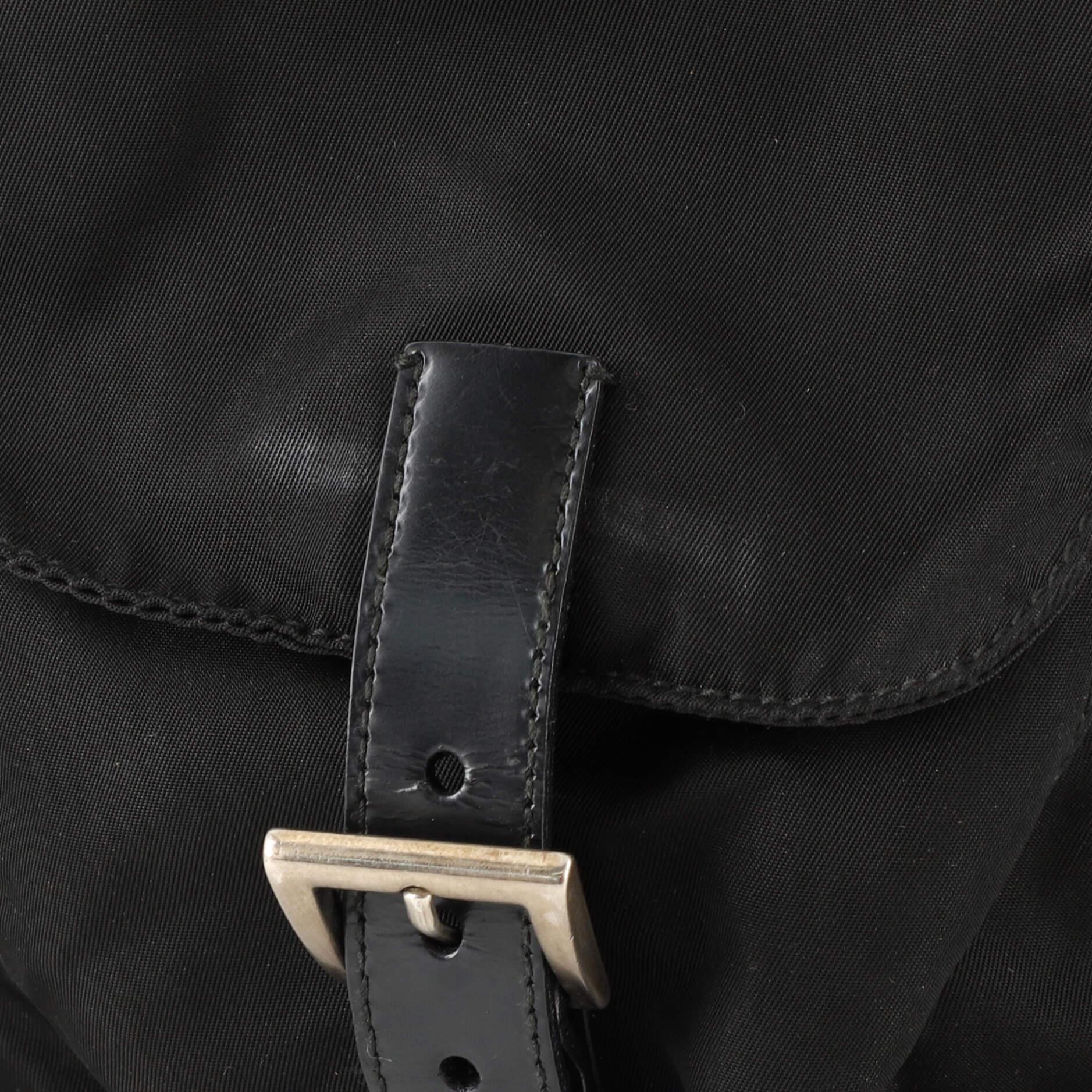 Prada Double Front Pocket Backpack Tessuto Medium 1