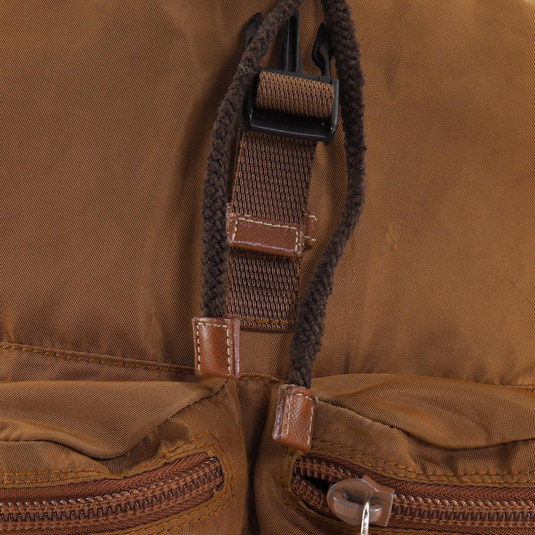 Prada Double Front Pocket Backpack Tessuto Medium 2