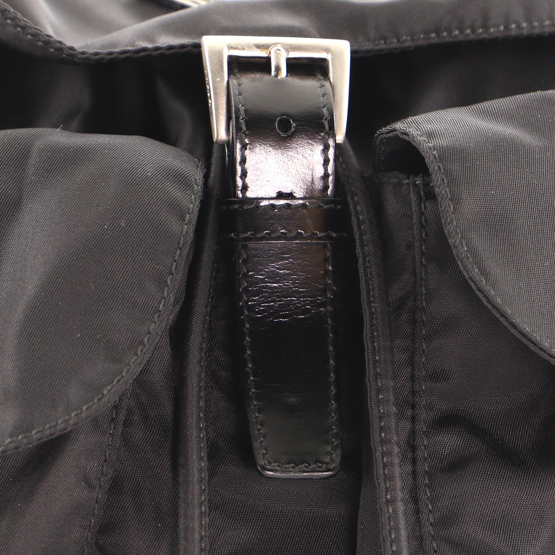 Prada Double Front Pocket Backpack Tessuto Medium 2