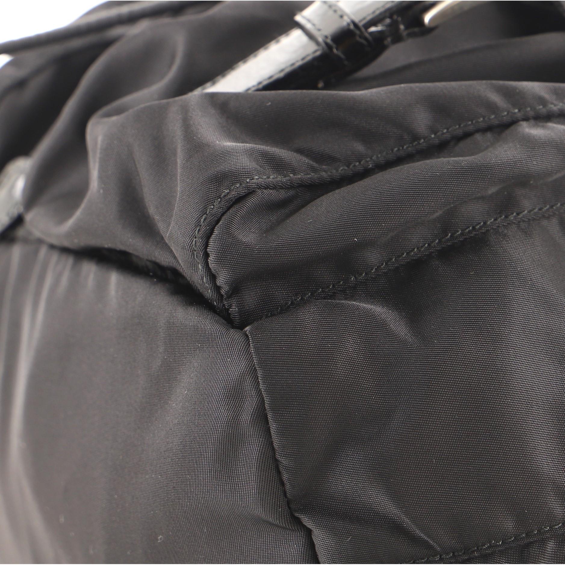 Prada Double Front Pocket Backpack Tessuto Medium 3