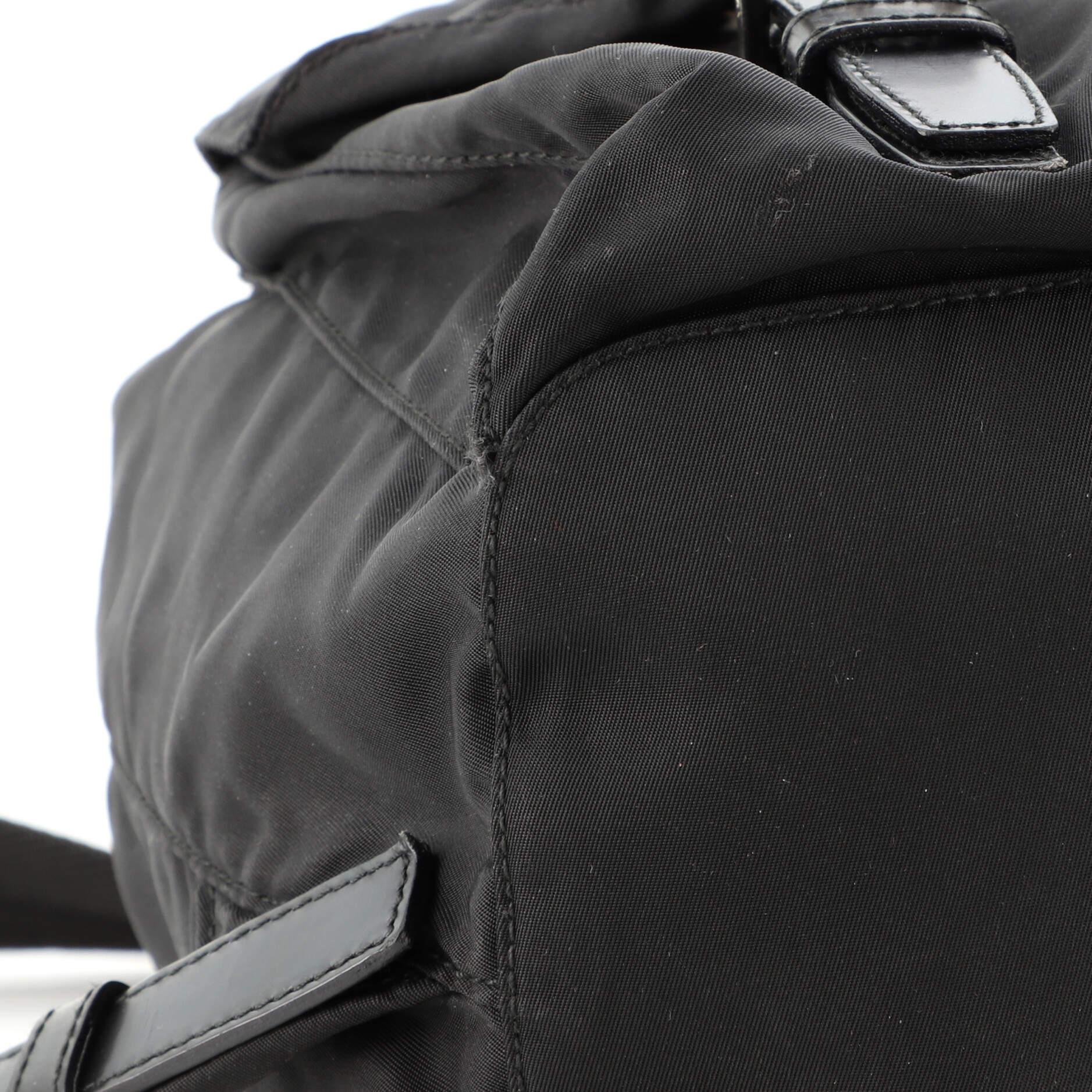Prada Double Front Pocket Backpack Tessuto Medium 3