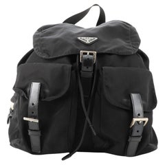 Prada Double Front Pocket Backpack Tessuto Medium