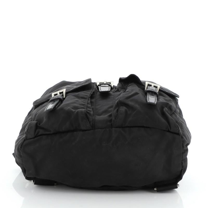 Prada Double Front Pocket Backpack Tessuto Small In Good Condition In NY, NY