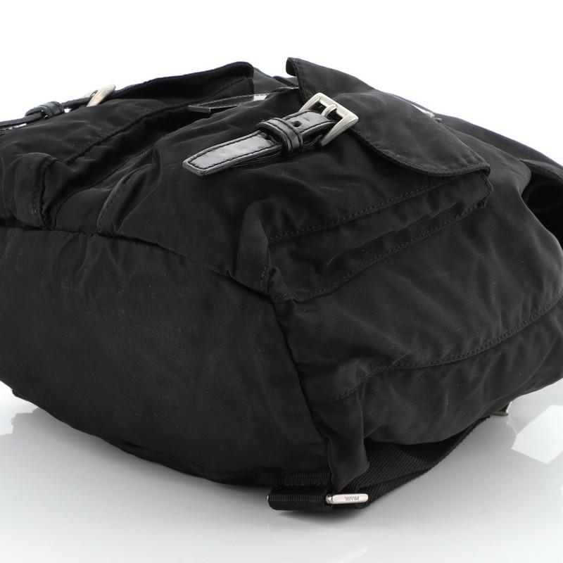 Prada Double Front Pocket Backpack Tessuto Small 1