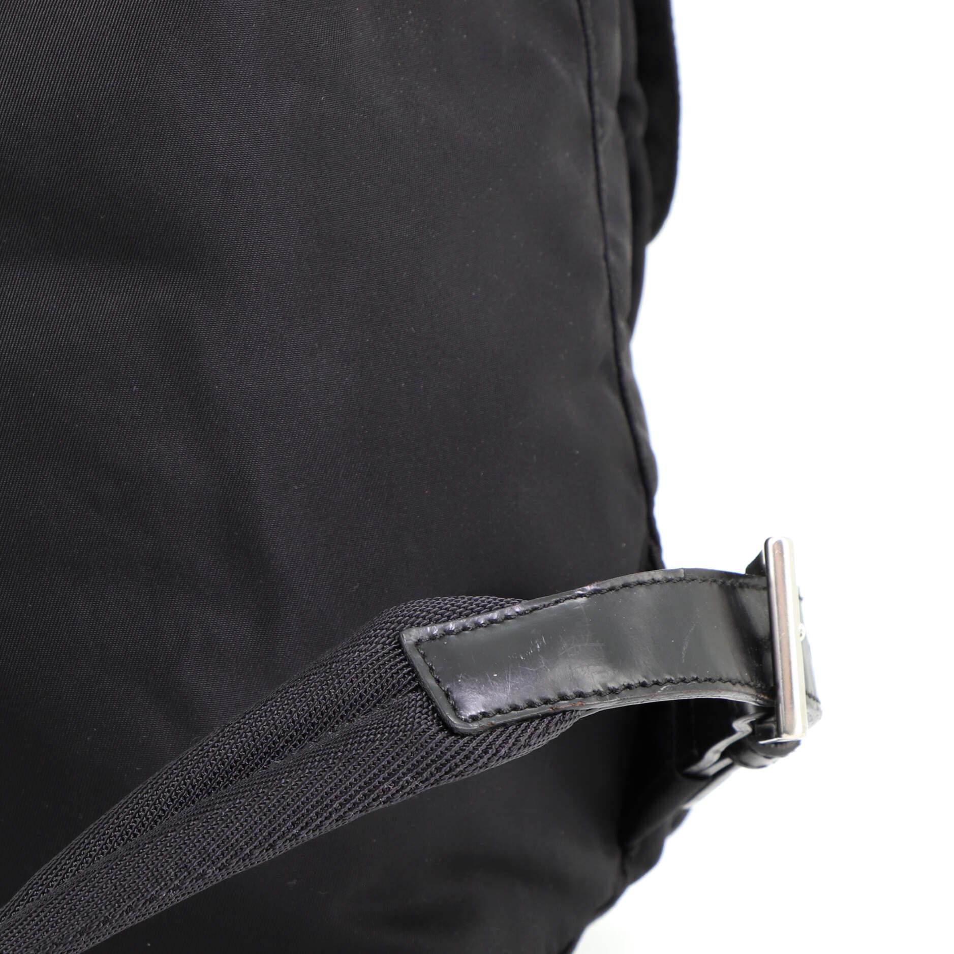 Prada Double Front Pocket Backpack Tessuto Small 3