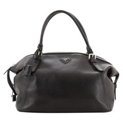Prada Double Handle Satchel Soft Calf Large