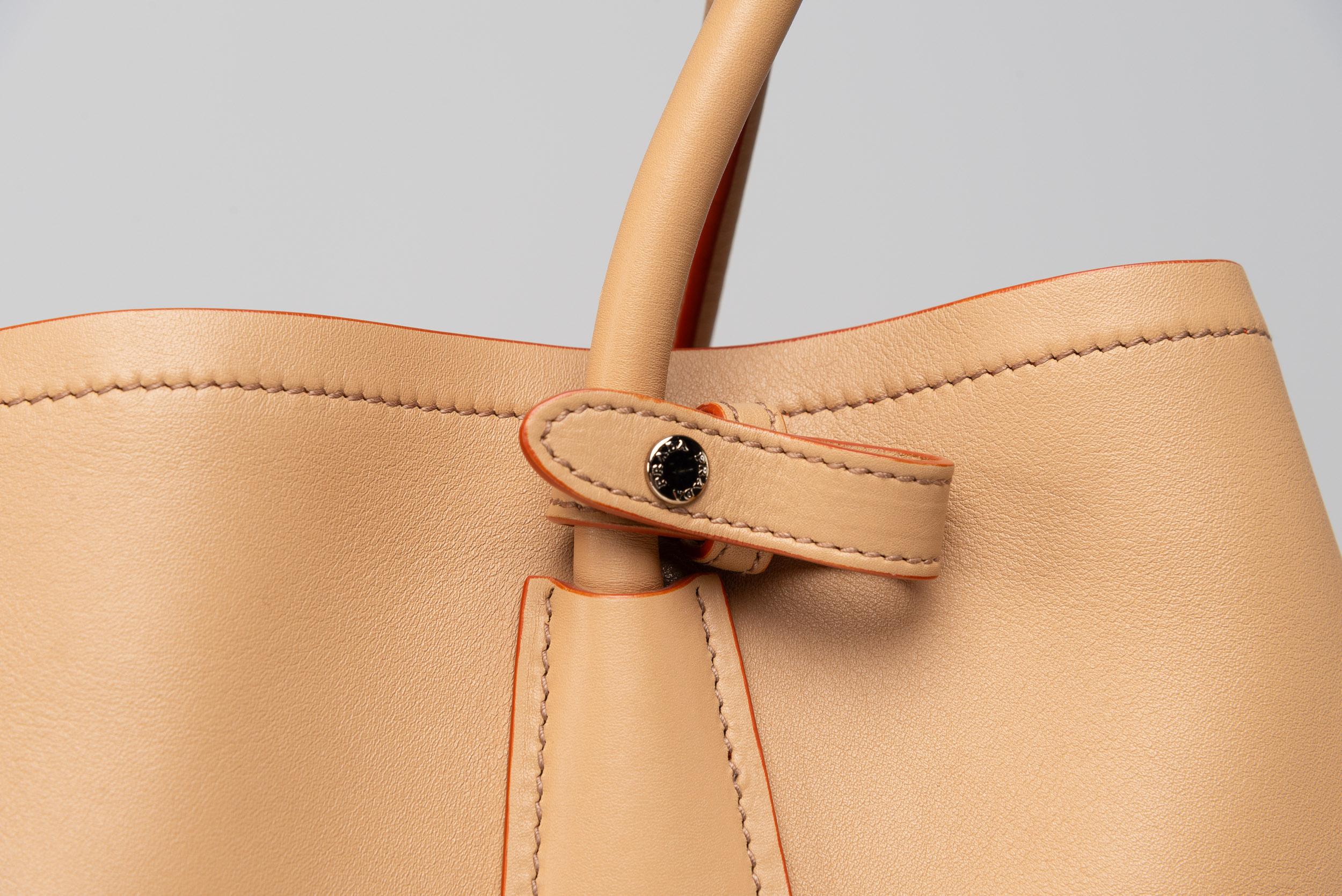 Prada Double Large Caramel Bag Beige 6