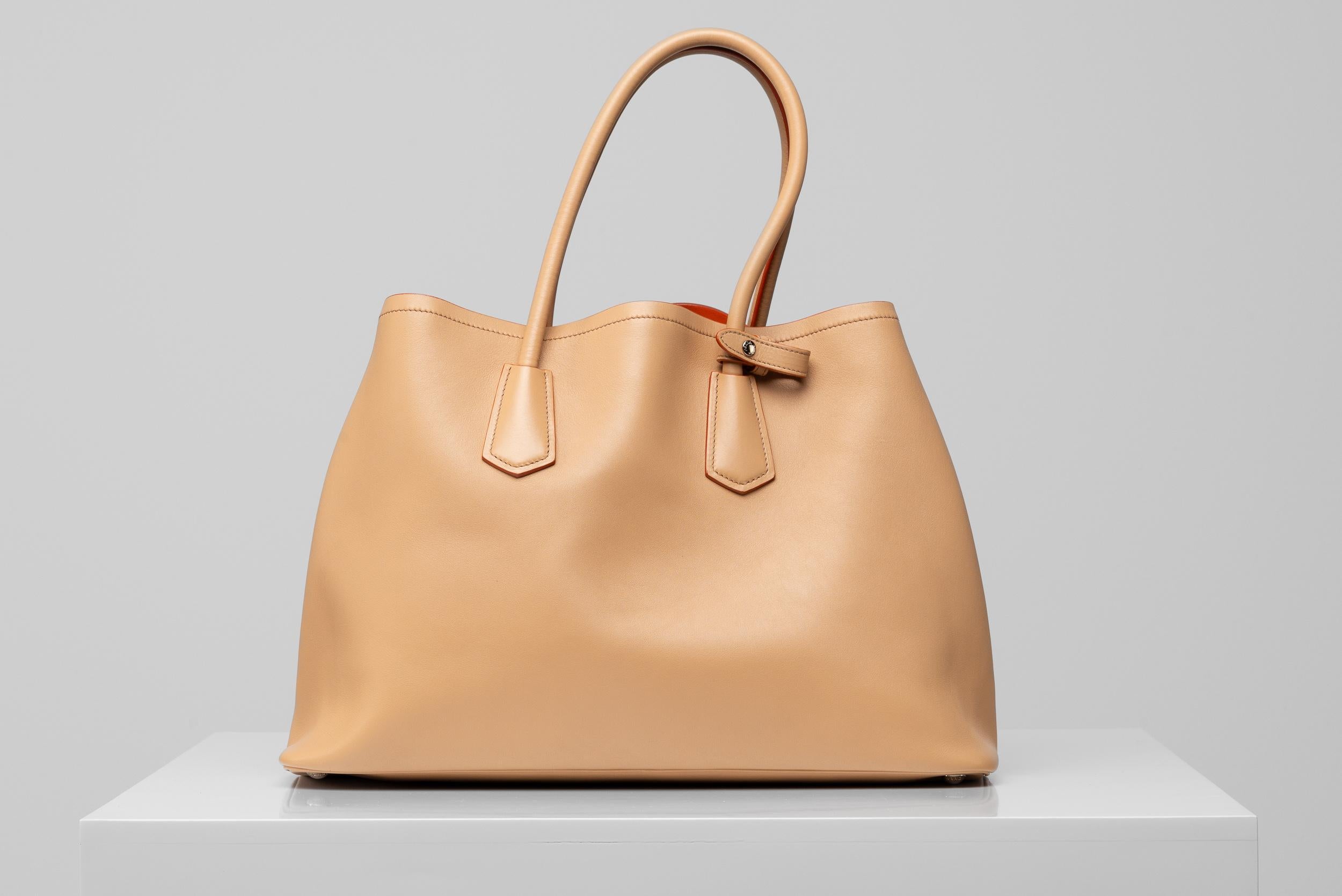 Prada Double Large Caramel Bag Beige 1