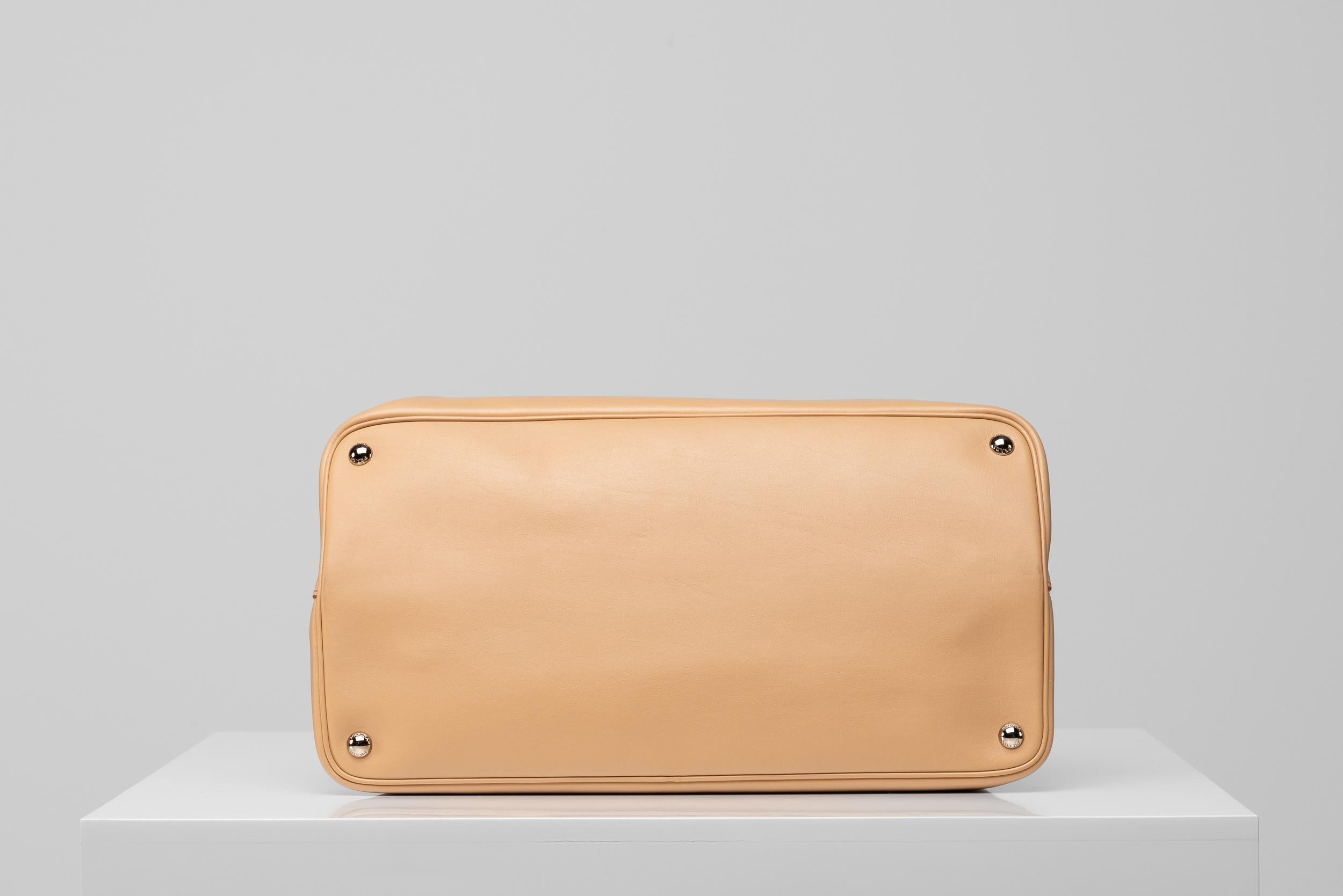 Prada Double Large Caramel Bag Beige 3