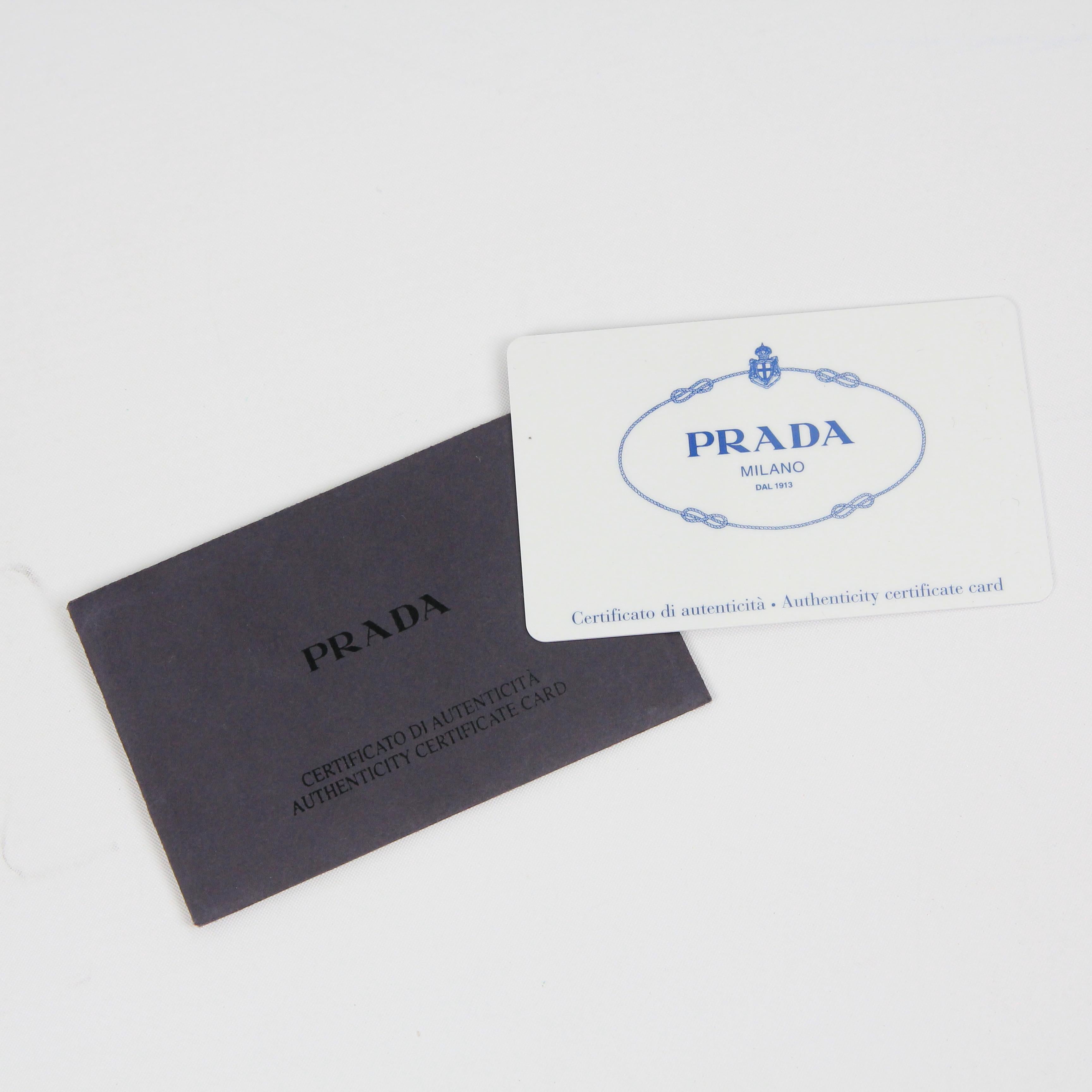 Prada Double leather handbag For Sale 4