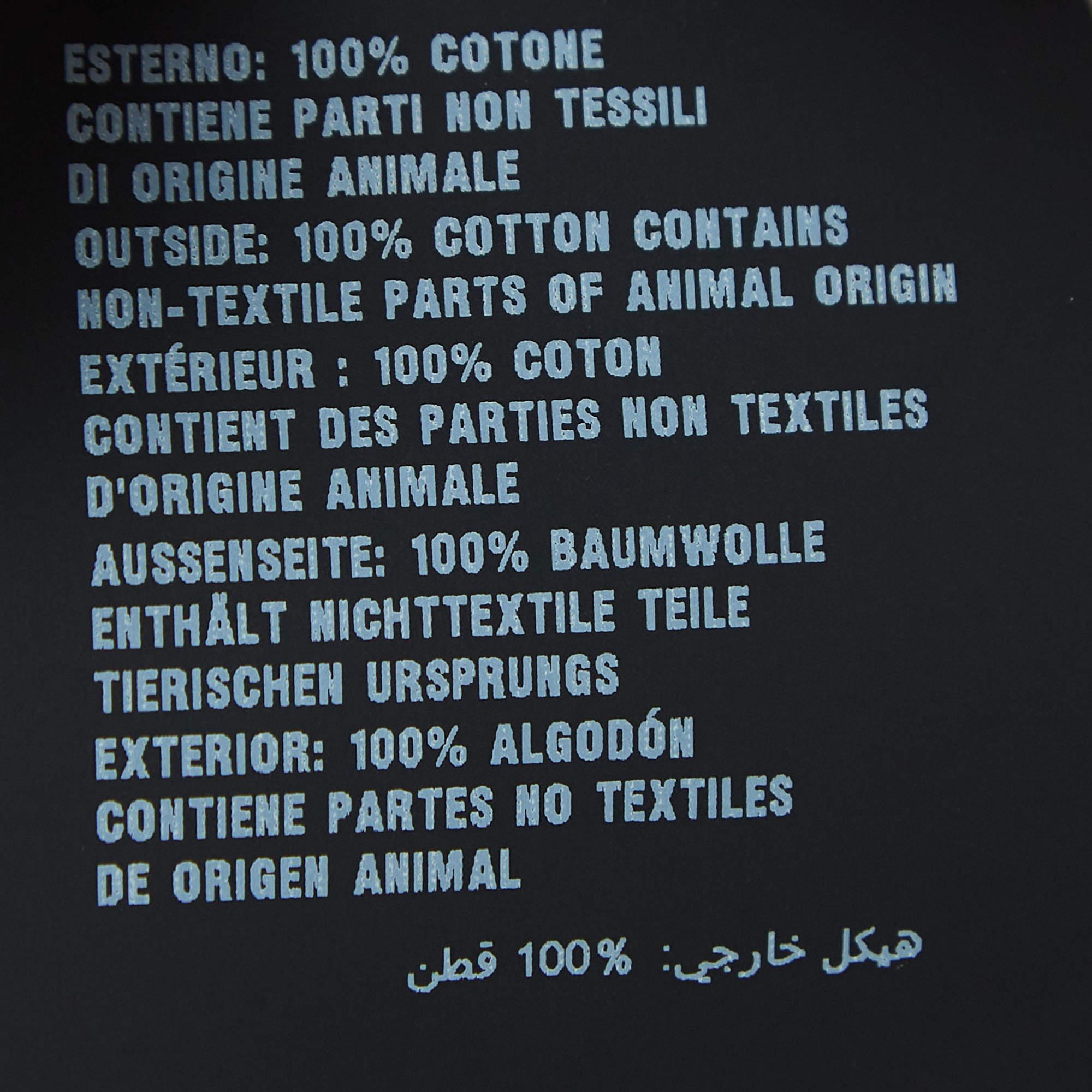 Men's Prada Double Match Multicolor Printed Cotton Short Sleeve Shirt L