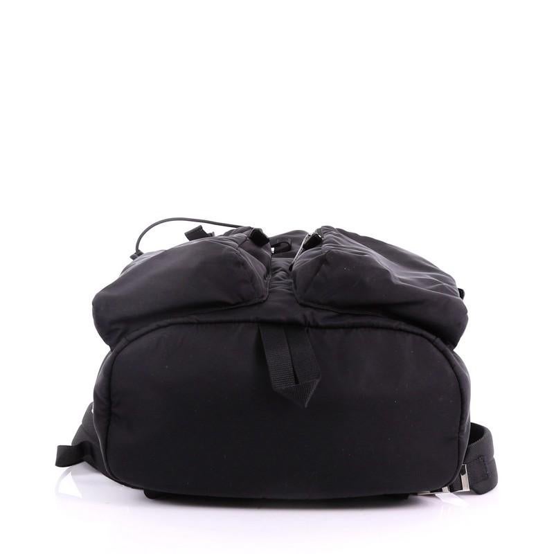 Prada Double Pocket Buckle Backpack Tessuto Large 1