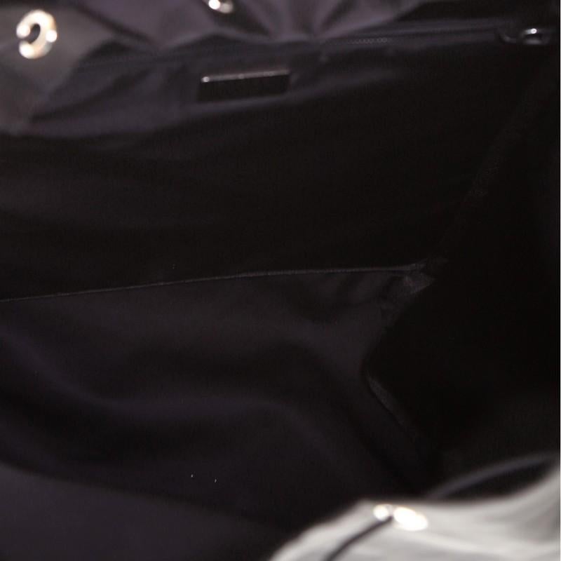 Women's or Men's Prada Double Pocket Buckle Backpack Tessuto Large