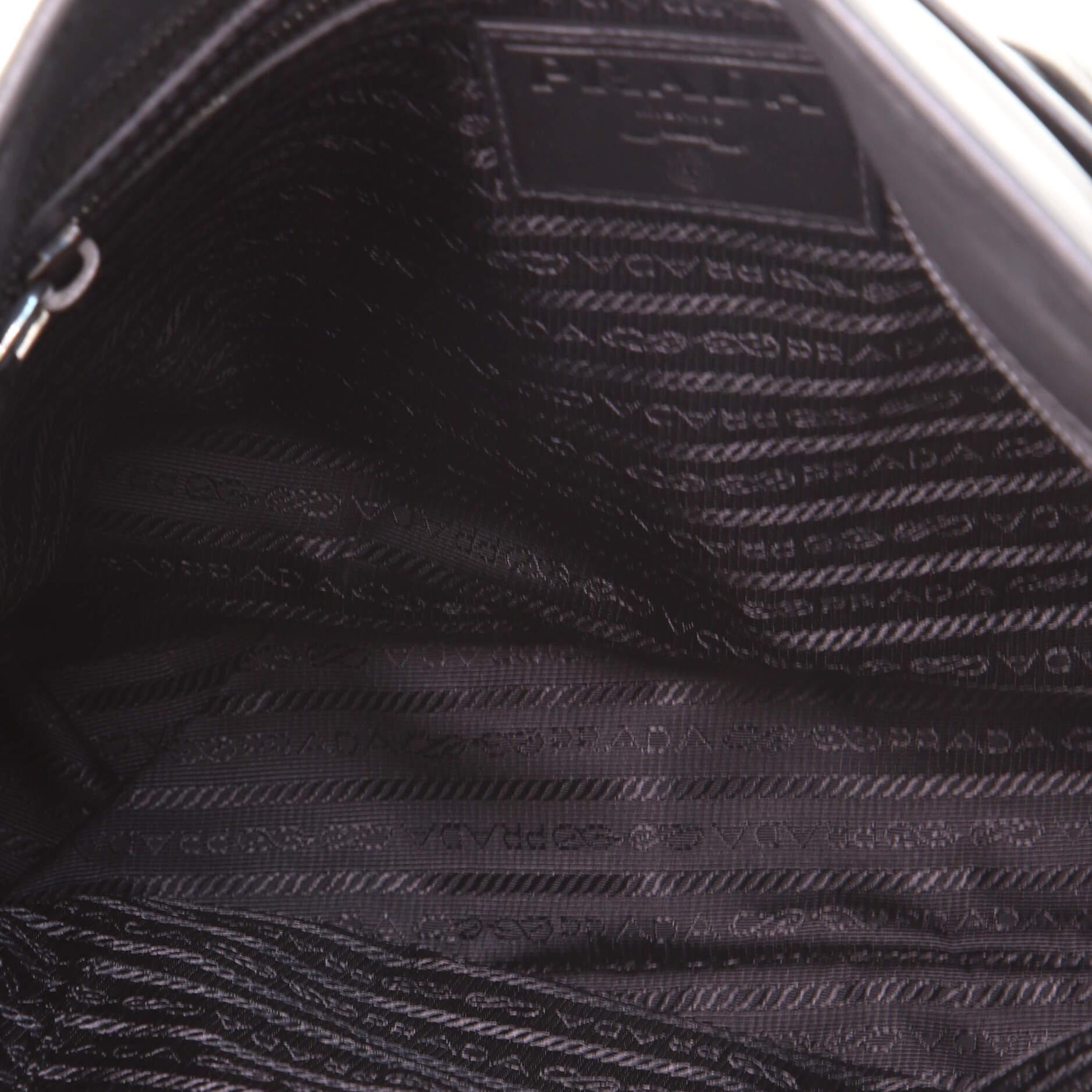 Prada Double Pocket Zip Messenger Soft Calfskin Large 1