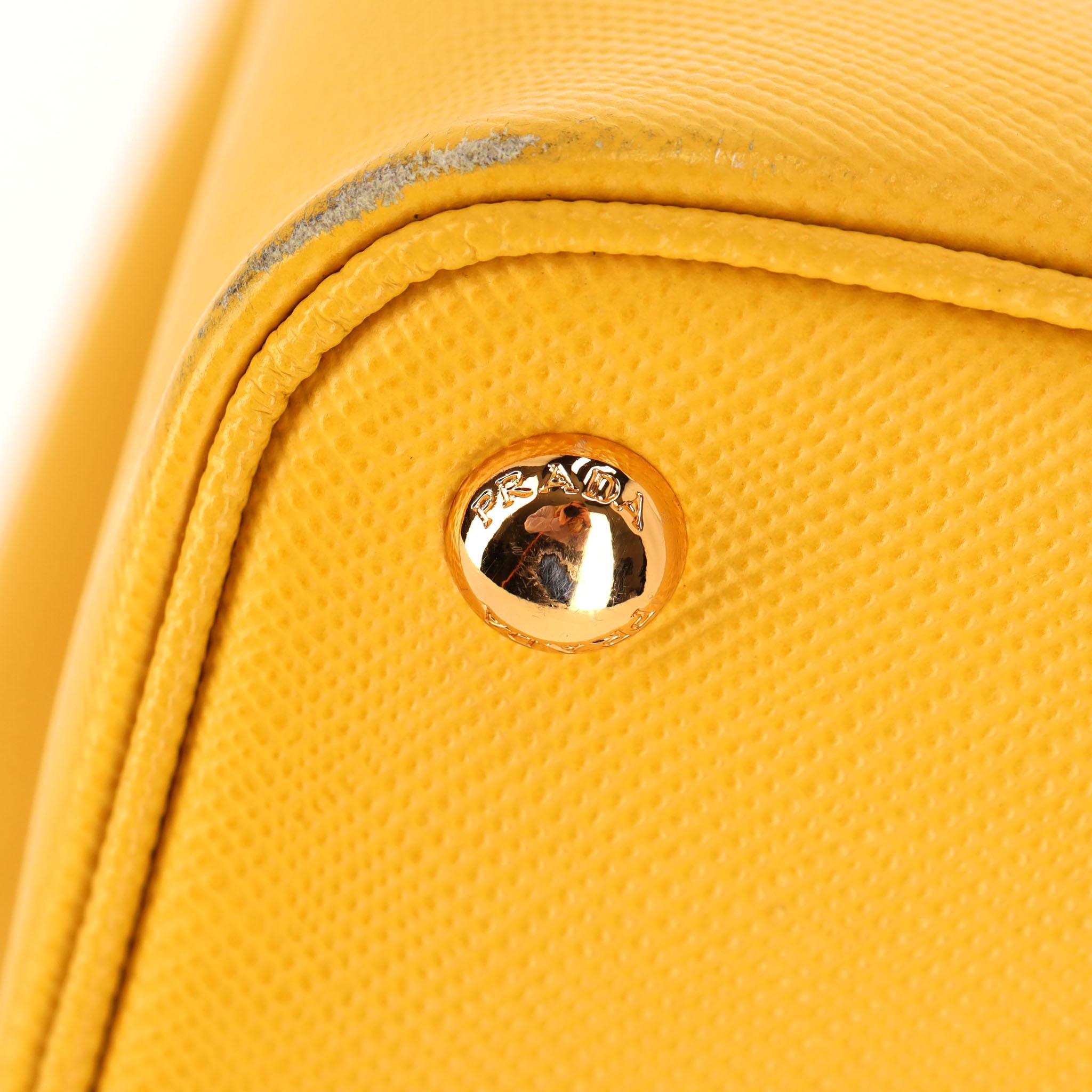 Prada Double Saffiano Leather Large Tote Bag en vente 9