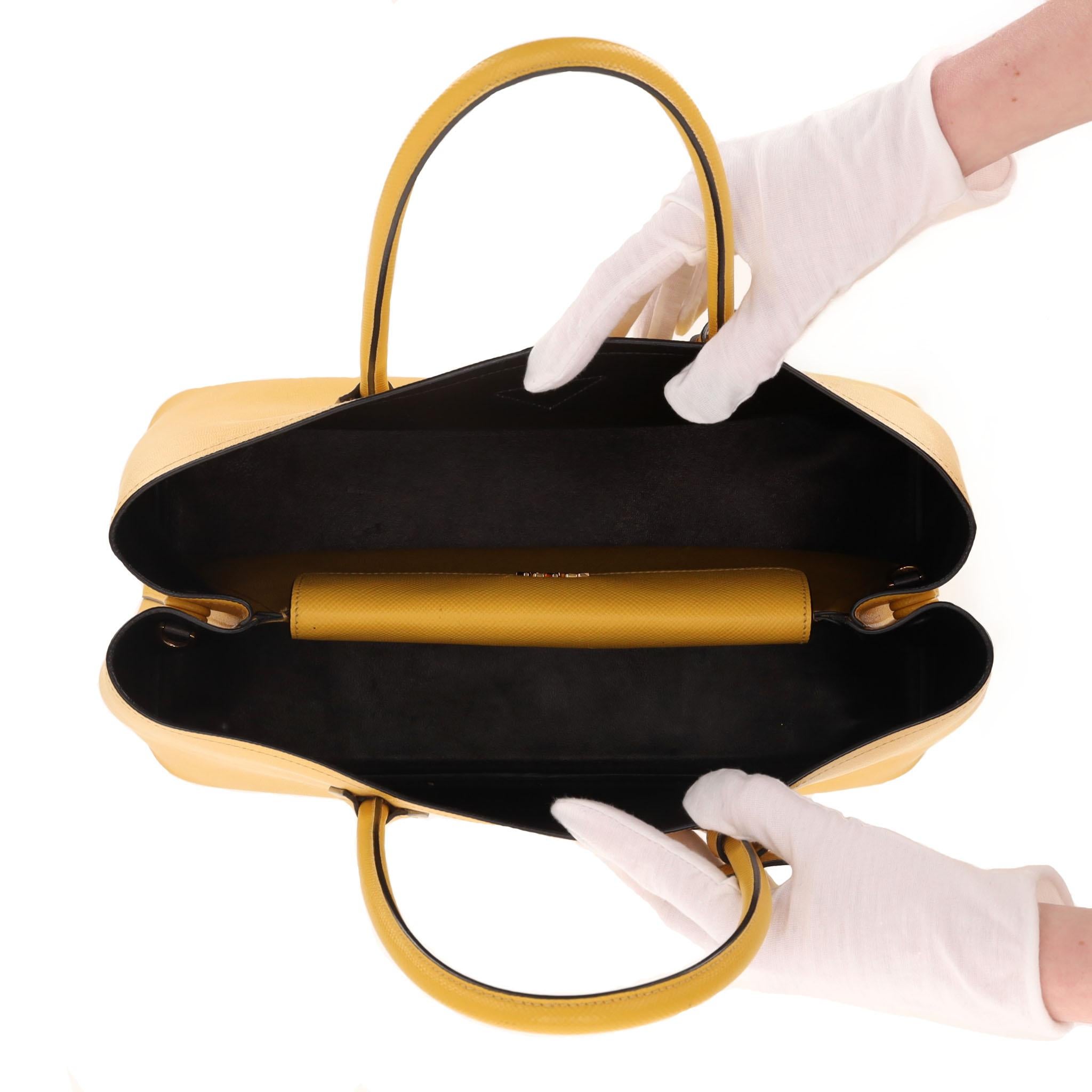 Prada Double Saffiano Leather Large Tote Bag en vente 1