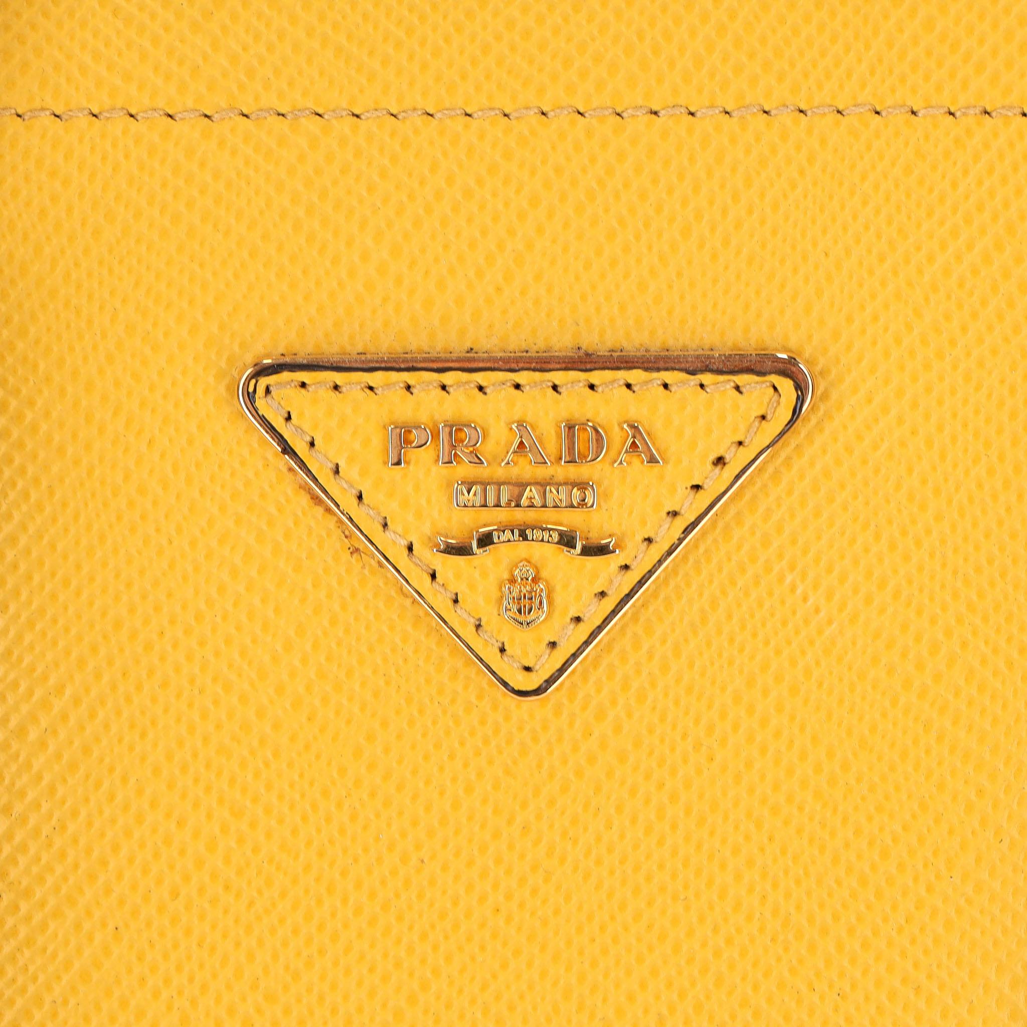 Prada Double Saffiano Leather Large Tote Bag en vente 2