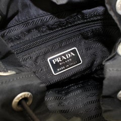 Prada Double Tessuto Pocket 867836 Black Nylon Backpack