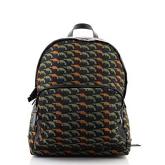 Prada Double Zip Backpack Printed Tessuto Medium
