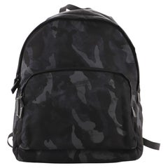 Prada Double Zip Backpack Printed Tessuto Medium