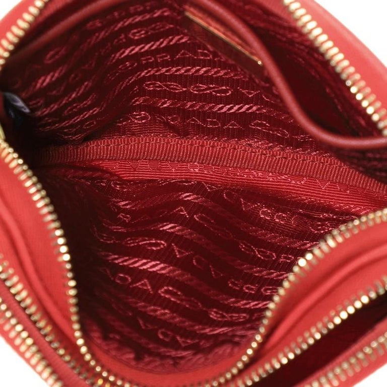 prada double zip camera bag