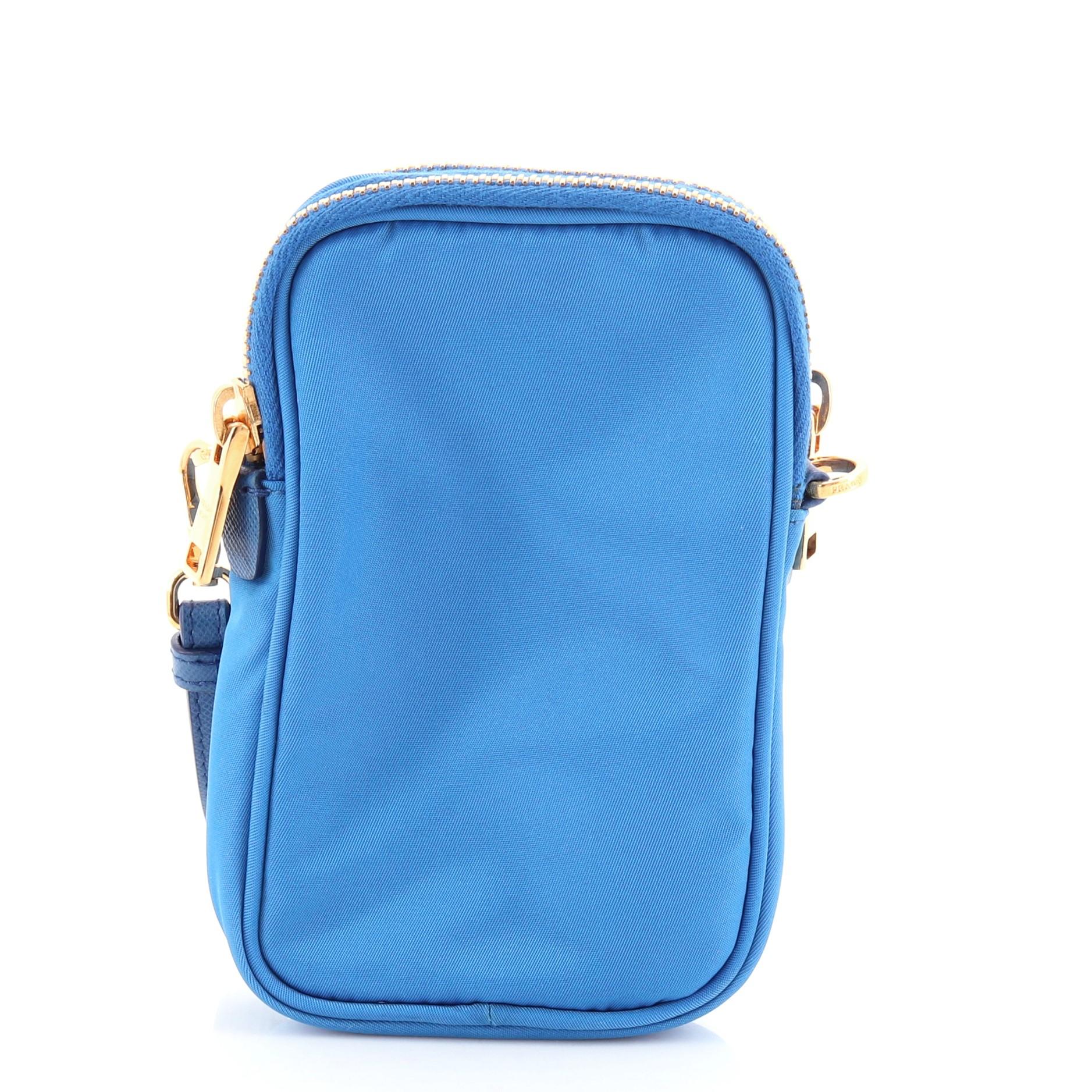 prada camera bag double zipper