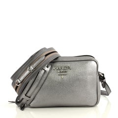Prada Double Zip Camera Bag Vitello Daino