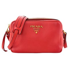 Prada Double Zip Camera Bag Vitello Daino